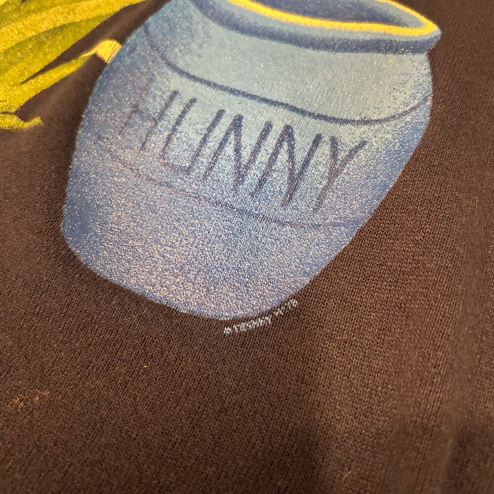 Vintage 90s Y2K Disney Pooh Navy Crewneck Sweatshirt Cottagecore Graphic XL - Picture 13 of 16